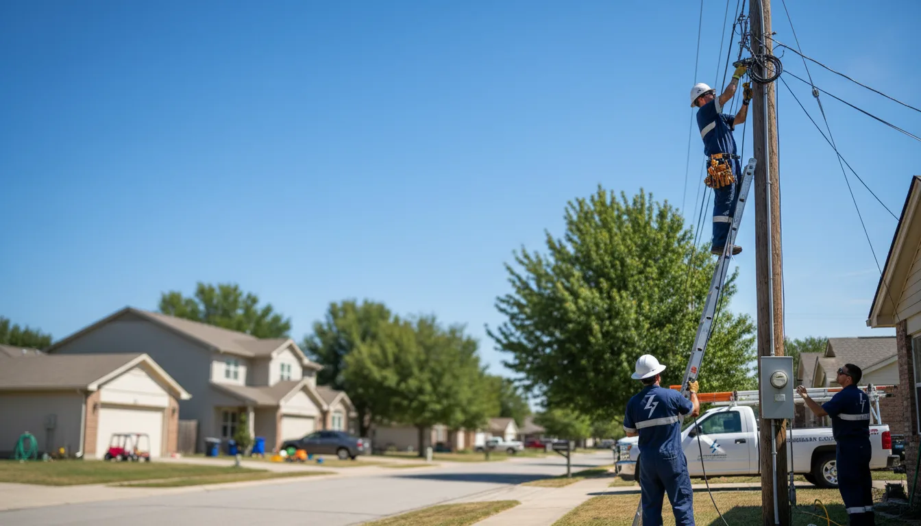 Residential electrician providing installation services in Brecksville, OH